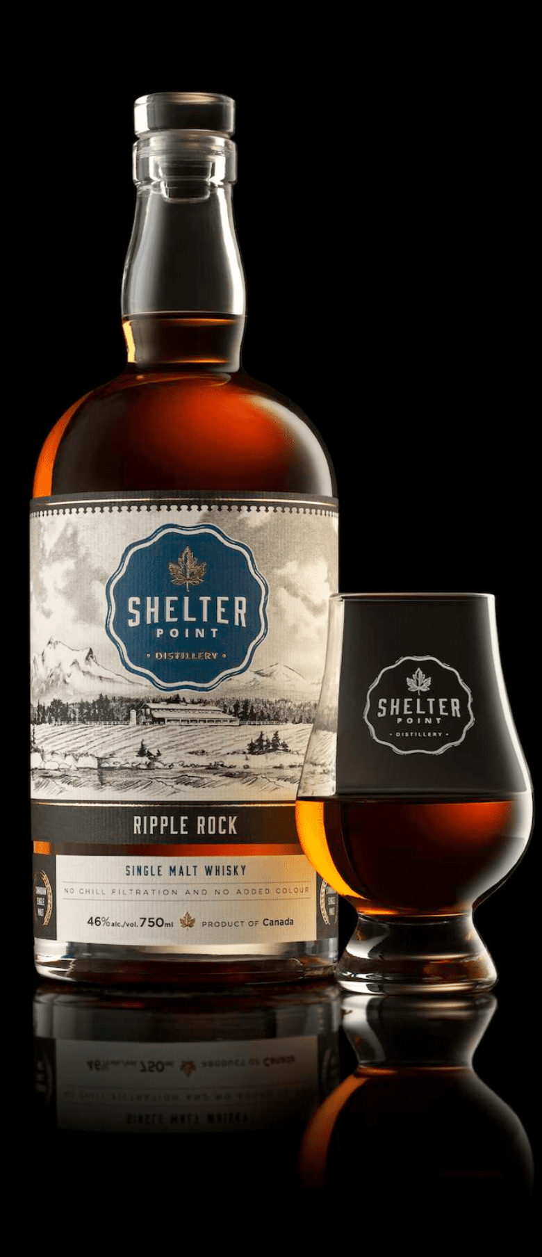 Shelter Point double distilled single malt scotch whisky