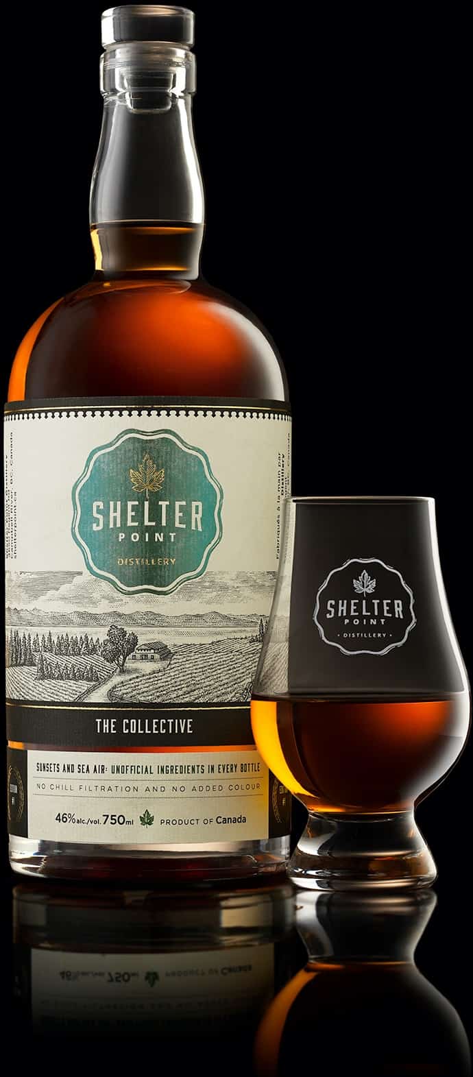 The Collective 750ml 2 Web Size Shelter Point double distilled single malt scotch whisky